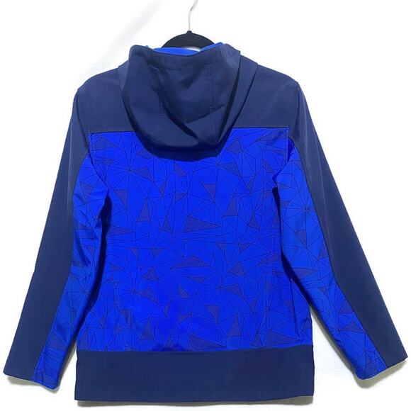 Free Country Zip Up Hoodie Jacket Youth Size 14-16 XXL Softshell Blue & Black - Picture 2 of 7